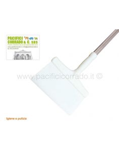 raschietto da pavimento 150 cm bianco con manico alluminio 2