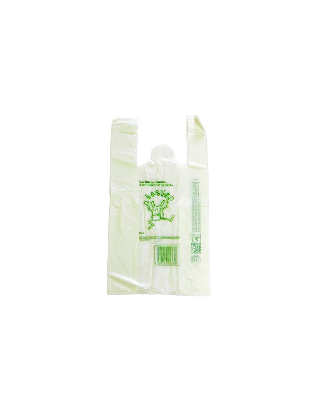 Shopper biodegradabili mini 23 + 14 x 45 cm 500 pz
