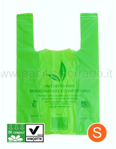 shopper biodegradabili per raccolta differenziata mini