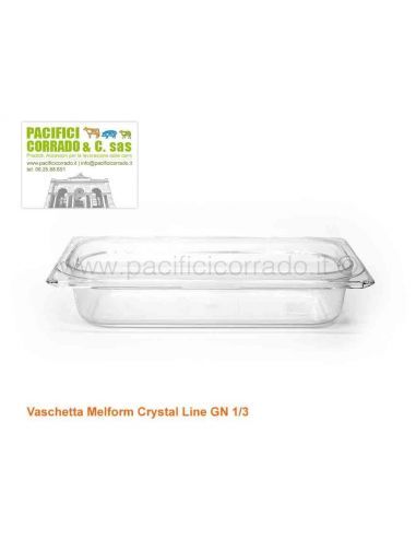 Vaschetta diamond in policarbonato Melform Crystal Line