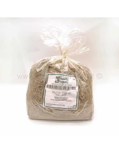 Salvia in foglie tagliate spezie aromi per condimenti