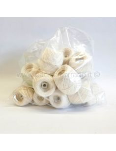 Spago palline qualità superiore extra bianco confezioni da 1 kg circa 2