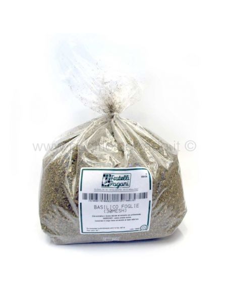 Basilico foglie trifolate 1 kg spezie e aromi per preparati carne