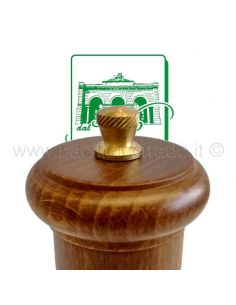 Macinapepe in acciaio speciale temperato tre spade 21,5 h cm in legno