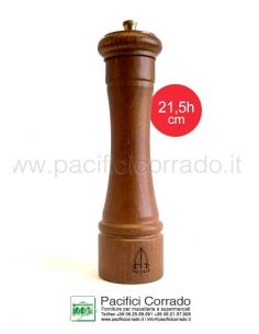 Macinapepe in acciaio speciale temperato tre spade 21,5 h cm in legno