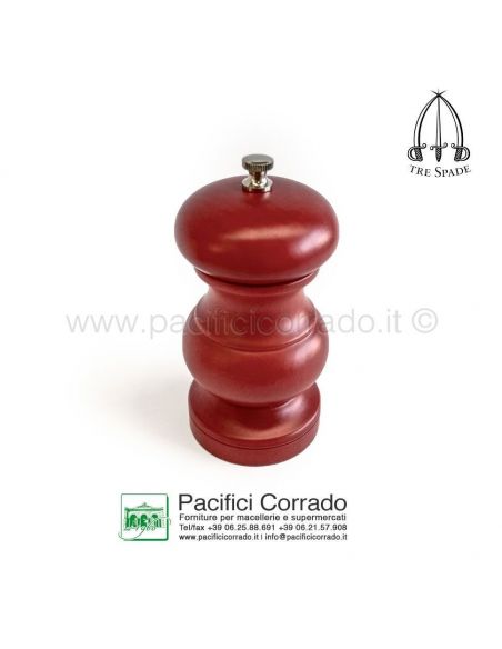 Macina peperoncino tre spade 13,5 h cm in legno