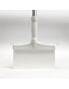 raschietto da pavimento 150 cm bianco con manico alluminio