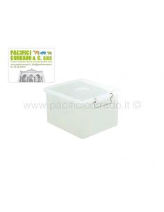 Giganplast Cassetta box con coperchio trasparente