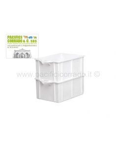 Giganplast Diamant 50x40x25h cm Lt 40 Contenitore sovrapponibile