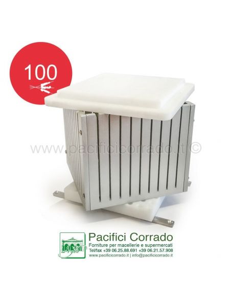 macchinario taglia arrosticini che mostra come è formato il cubo