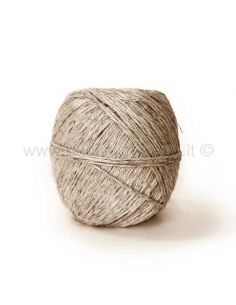 Spago palline colore Canapa e Bianco 2