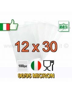 sacchetti per sottovuoto 12x30 lisce 90/95 micron 2