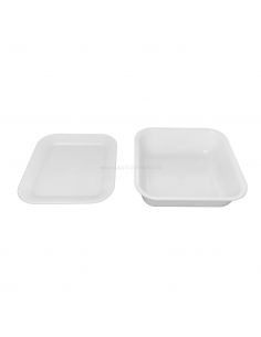 Vaschetta MET mm 240 x 240 x 70h per l’esposizione degli alimenti su banco