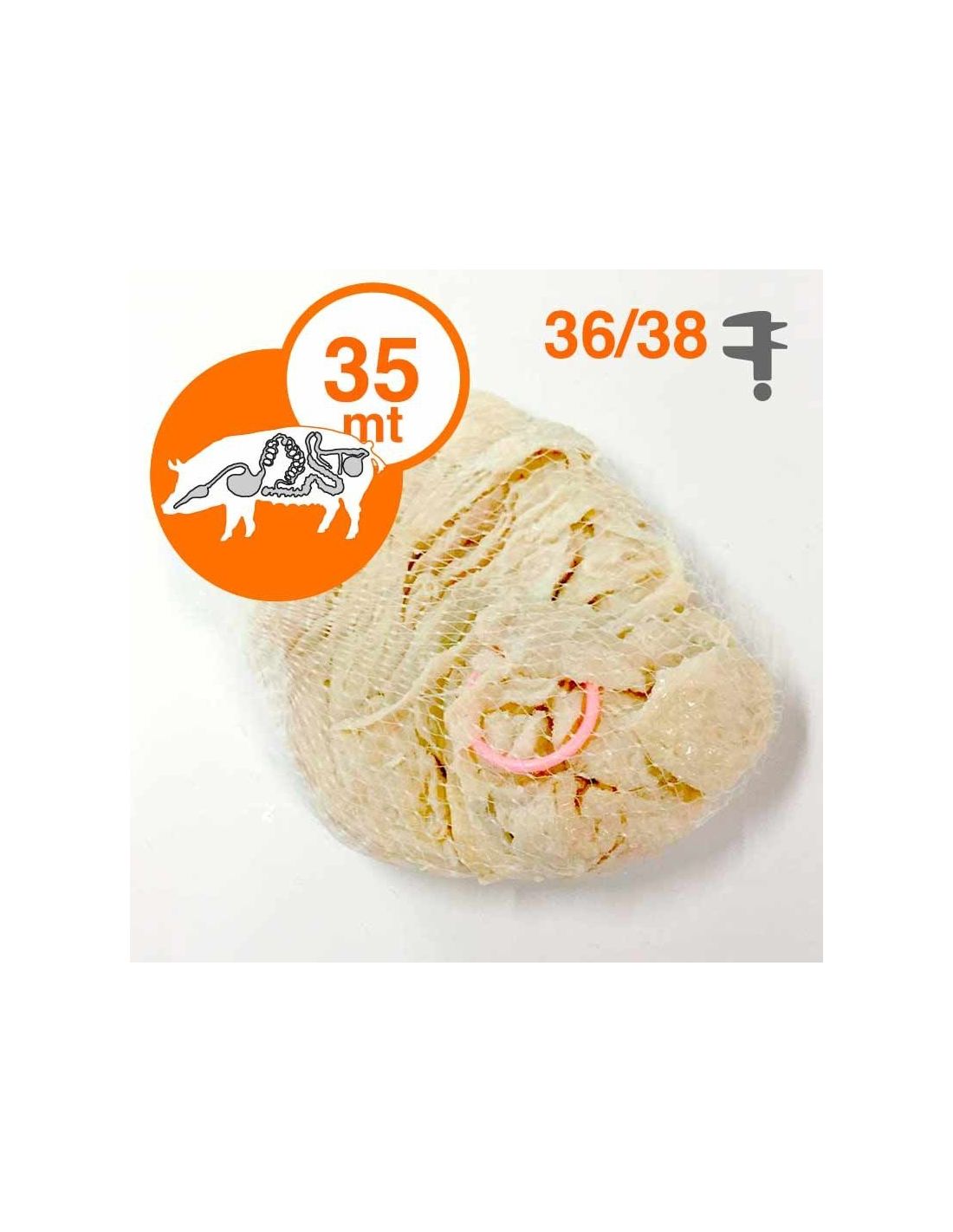 budello naturale di maiale calibro 36/38 per salsicce