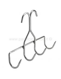 gancio a 4 punte per pancetta larghezza 240 mm Ø 6 mm 2