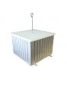 Cubo taglia Spiedini larghi 2cm da 81pz in alluminio e polietilene