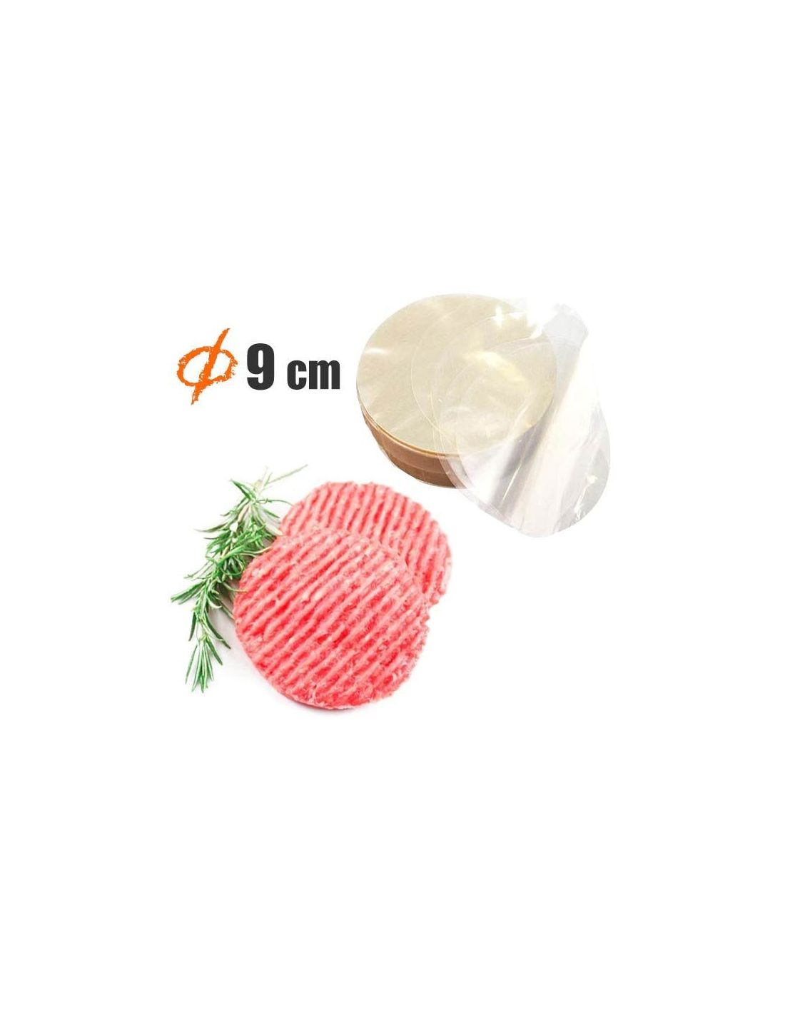 Dischi Cellophane Hamburger Confezione Da 1 Kg
