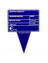 Segnaprezzo per Pescheria in Plexiglass blu 180 x 130 mm