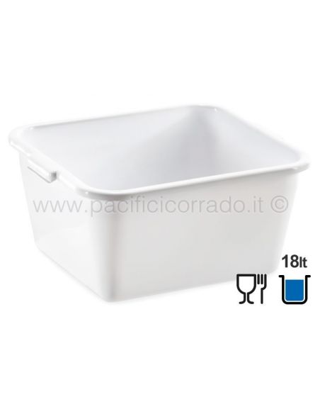 Bacinella lavandino della Giganplast 18 litri cm 40x34x18 h