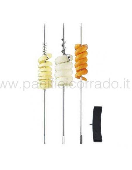 Triangle Curler set con tre decoratori per alimenti