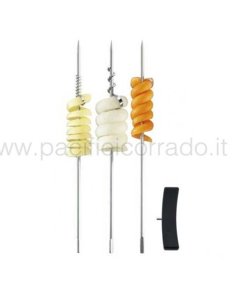 Triangle Curler set con tre decoratori per alimenti