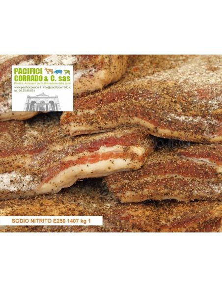 nitrito di sodio conservante E250 per preparati di carne