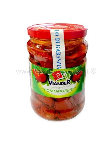 Pomomorbidi pomodori in olio di semi di girasole barattolo vetro da 1,7 kg