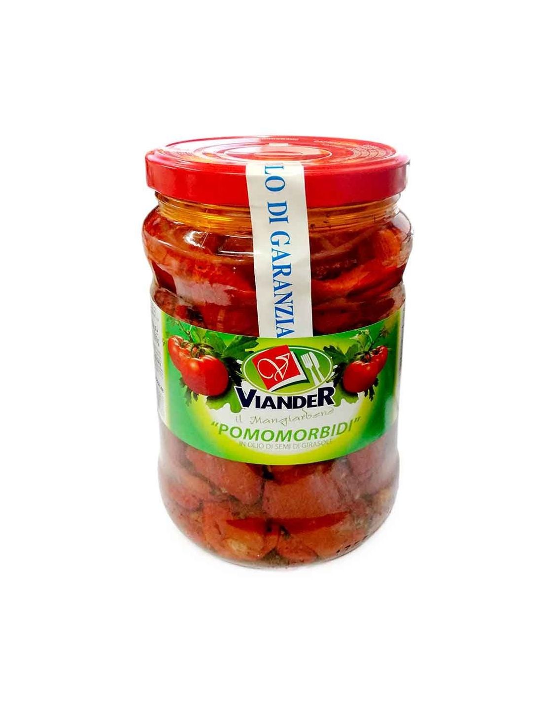 Pomomorbidi pomodori in olio di semi di girasole barattolo vetro da 1,7 kg
