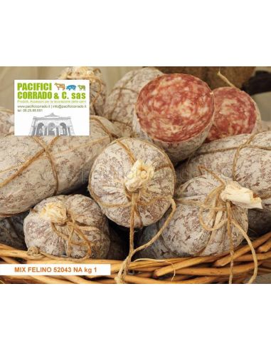 miscela per la preparazione del salame felino, buste da 1 kg