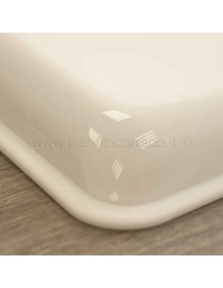 Piatto da portata rettangolare 37,5x57 cm in MET