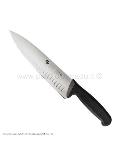 Sanelli Ambrogio - Coltello trinciante cuoco cm 24 lama alveolata  professionale