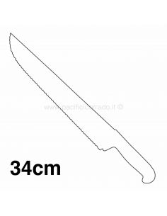 Due Buoi coltello per porchetta 34 cm manico mep 2