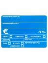 Globalte - Segnaprezzo per Esposizione da Banco “Pesce” in PVC 150 x 100 mm