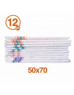 12 stracci tinti in filo cm 50x70 spigato 2