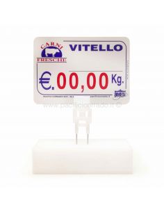 Cartellino segnaprezzi per Macellerie "Vitello" 2