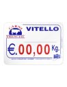 Cartellino segnaprezzi per Macellerie "Vitello"