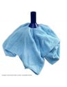 Panno mop microfribra azzurro con boccola antigraffio