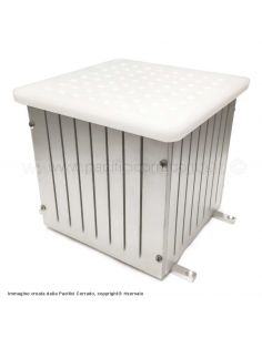 Cubo taglia Spiedini larghi 2cm da 64pz in alluminio e polietilene 2