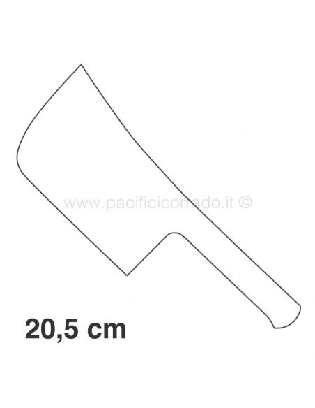 Mannaia tipo Roma da 20,5 cm 1,06 kg Mannaia tipo Roma da 20,5 cm 1,06 kg