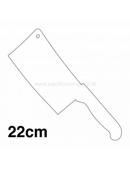 Mannaretta 18 cm 1kg VALGOBBIA articoli professionali per macellerie e supermercati Mannaretta 18 cm 1kg VALGOBBIA articoli professionali per macellerie e supermercati