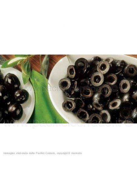 Greci – Olive nere a rondelle