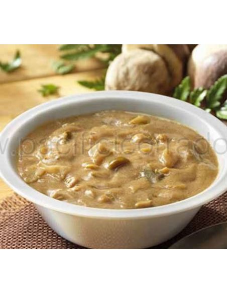 immagine con una zuppa di funghi porcini della greci prontofresco