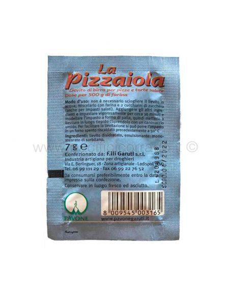 10 bustine di lievito La pizzaiola lievito di birra per pizze e torte salate bustina da 7 g 10 bustine di lievito La pizzaiola lievito di birra per pizze e torte salate bustina da 7 g