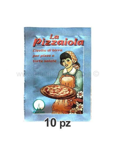 10 bustine di lievito La pizzaiola lievito di birra per pizze e torte salate bustina da 7 g 10 bustine di lievito La pizzaiola lievito di birra per pizze e torte salate bustina da 7 g