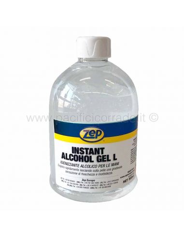 Gel igienizzante alcolico per le mani da 500 ml instant alcholo gel L