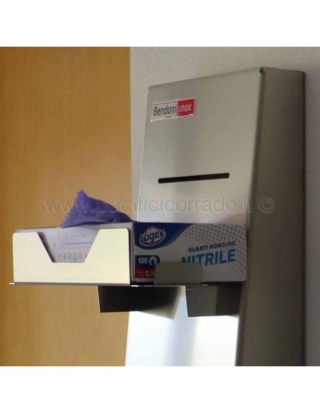 Totem igienizzante in acciaio inox AISI 304 per locali pubblici