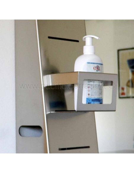 Totem igienizzante in acciaio inox AISI 304 per locali pubblici