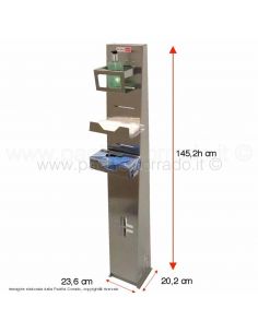 Totem igienizzante in acciaio inox AISI 304 per locali pubblici 2
