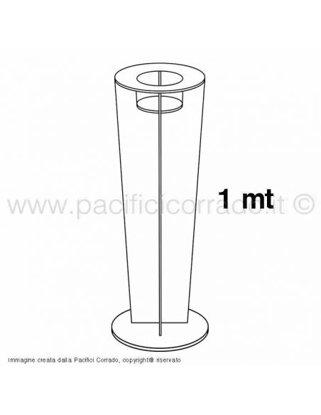 Totem colonna porta igienizzante in plexiglass trasparente