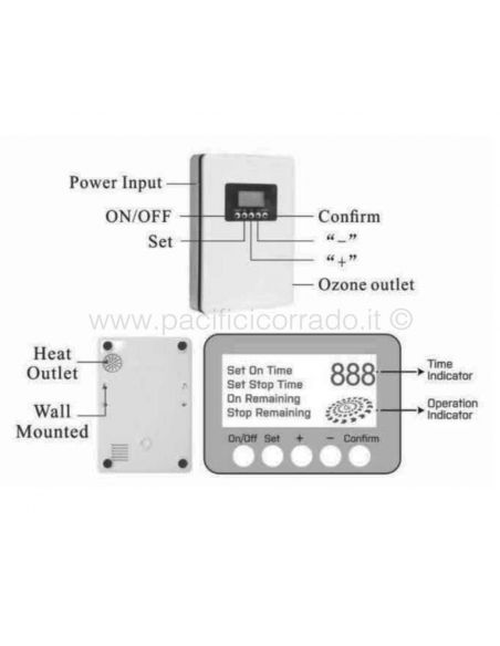 Moel - Generatore di ozono portatile mod. 16W art. OZ005